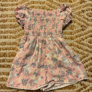 Floral Pink Kids romper